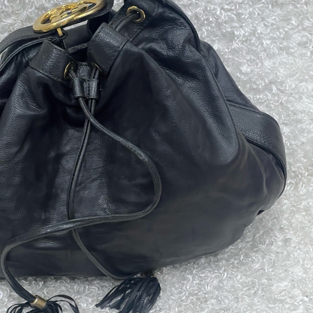 Gucci Leather Hobo Drawstring Shoulder Bag - Picture 4 of 14